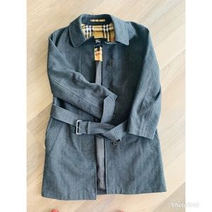 Authentic Burberry Herringbone Coat size 2